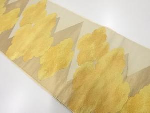 アンティーク　川島織物製　雲模様織出し袋帯（材料）
